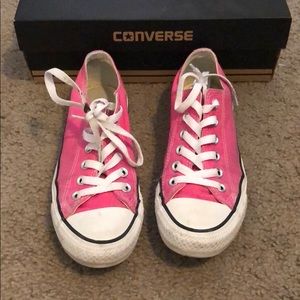 Converse pink sneakers